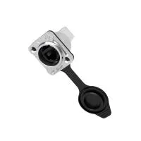 Seetronic SE8FD05-01 Разъем RJ45 панельный+резиновая прокладка, IP65, гнездо, тип-D, RJ45 проходной, розетки соответствуют CAT5e, совместим с корпусами штекеров только 05-й серии (SE8MC-05)