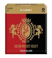 RGT10BCL200 Grand Concert Select Thick Blank Трости для кларнета Bb, размер 2.0, 10шт, Rico