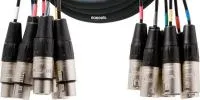 Cordial CML 8-0 FM 5 C мультикор 8xXLR female/8xXLR male, 5,0 м, черный