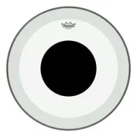 Remo p3-1322-10  22"powerstroke p3 clear black dot, пластик для барабана, прозрачный