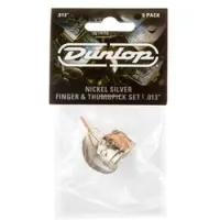 Dunlop 33p013 nickel silver fingerpick 5pack  когти, толщина 0.13 мм, 5 шт.