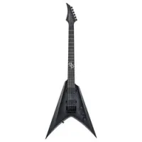 Solar guitars v1.6afbb  электрогитара с чехлом, форма v, hh, fishman fluence, evertune, цвет черный