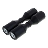 Meinl sh4bk  шейкер пластиковый, круглый, цвет чёрный, пара