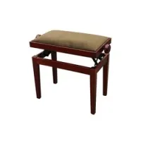 Hidrau bg27 rosewood matt (tc4)  банкетка, сатинированное красное дерево, сидение коричневый бархат