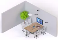Shure Huddle Set # 1 Stem (Ceiling) - Комплект Shure Stem - Huddle Room 1 с потолочным микрофонным массивом