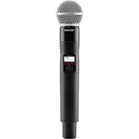 Цифровой ручной передатчик QLXD2 SHURE [QLXD2/SM58=-G51] диапазон 470-534 МГц, динамический кардиоидный капсюль SM58, цвет чёрный