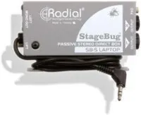Radial sb-5  пассивный стерео директ-бокс для ноутбуков и планшетов, шнур 1,5 м с 3,5 джек
