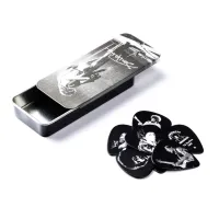 JH-PT06M Jimi Hendrix Silver Portrait Медиаторы 12шт, средние, в коробочке, Dunlop