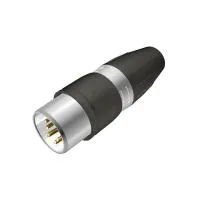 Seetronic SCWM5-67 Разъем Сannon кабельный 1шт., папа, 5-ти контактный, покрытие контактов: золото. цвет: хром,