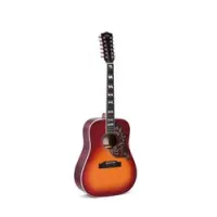 Sigma guitars dm12-sg5  12 струнная акустическая гитара с чехлом, верхняя дека массив ситхинской ели
