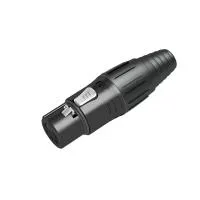 Seetronic SCSF5-BG- Кабельный разъем XLR 5-pin (розетка), на кабель диаметром 3,5–8,0 мм, под пайку, черный