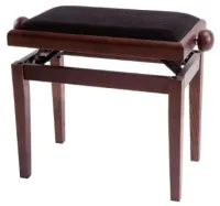 GEWA Piano Bench Deluxe Walnut Matt банкетка орех матовый прямые ножки верх черный