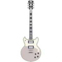 D'angelico deluxe brighton dg  электрогитара с кейсом, hh, t-o-m, цвет розовое золото