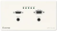 Extron DTP T EU 232 - Передатчик DTP с двумя входами и эмбедированием аудио для распределительных коробов типа EU