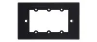 Kramer [frame-1g/us(b)] рамка, типоразмер usa 1g (для трех модулей-вставок); цвет черный