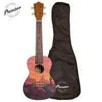 Bamboo bu-21 sunset sale  culture line укулеле сопрано с чехлом, рисунок закат
