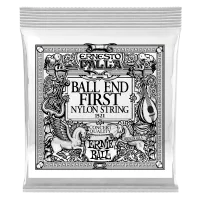 Ernie Ball 1521 1я струна для классической гитары. Черный нейлон, шарик, калибр .028