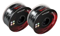 ROXTONE MC002/100*4 Black (box/4pcs) Коробка с 4 картонными бухтами по 100м. симметричного микрофонного кабеля MC002 из бескислородной меди, D 6мм, Цвет: Черный. размер коробки: 52х26х21см.