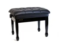 Becker PB-5PB/BL черная полированная, сиденье черная эко кожа, подъемный механизм регулировки высоты