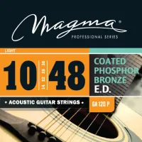 Magma Strings GA120P - Струны для акустической гитары 10-48, Серия: Coated Phosphor Bronze, Калибр: 10-14-22-28-38-48, Обмотка: круглая, фосфористая б