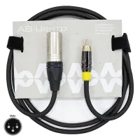 AVCLINK CABLE-959/0.5-Black Кабель аудио XLR штекер - RCA штекер, длиной 0,5 м.  (NC3MXX,ACPR, C300)