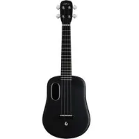 Lava u 23" acoustic black   укулеле, цвет черный, кейс в комплекте