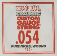 Ernie Ball 1254 струна для электро и акустических гитар. Никель, калибр .054