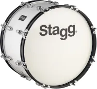 STAGG MABD-2212 - Маршевый бас-барабан 12" x 22". Цвет белый, черный обруч.