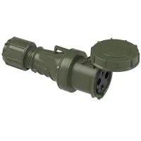 PCE Розетка кабельная 63А/230V/2P+E/IP67, бронзово-зеленый 233-6.u