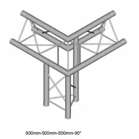 Dura Truss DT 23 C31-ULDR Узел стыковочный 3-х лучевой, 90гр, алюминиевый, сечение 220х220мм