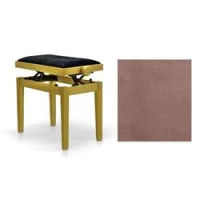 Hidrau bg27 walnut matt 3 (tc4)  банкетка, сатинированный орех, сидение коричневый бархат