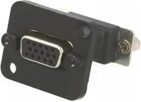 Neutrik nadb15ff-b адаптер d-sub (female) - d-sub (female), 15 pin, панельный, размер d, чёрный корпус