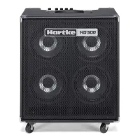 Hartke HD508 Басовый комбо усилитель 500Вт класс D, 4х8"HyDrive paper/aluminum, 3-х полосный эквалайзер, Эффект Shape, uf,fhbns 558х508х305 мм, вес 22,2 кг