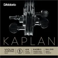 D`addario k420b-5  отдельная струна e для скрипки 4/4 kaplan golden spiral solo, hard tension, ball
