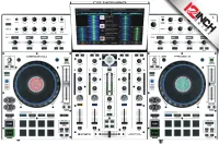Denon Prime 4 White - Полностью автономная 4-х дековая DJ система; 10" мультитач дисплей; 2 сверхчувствительных сенсорных джога с OLED-дисплеями; 14 эффектов; 4 входа USB, 1 слот для SD-карты, 2,5" отсек для дисков SATA