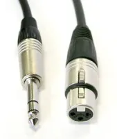 AVCLINK CABLE-956/6-Black Кабель аудио JACK stereo - XLR гнездо, длиной 6 метров (C301, NP3X, NC3FXX)