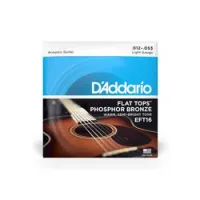D`addario eft-16  струны для акустической гитары фосфор-бронза, круглая обмотка, light 12-53