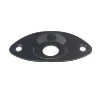 M770 Накладка выходного разъема гитары, овальная, черная, 10шт, Musiclily