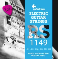 GALLI STRINGS RS1149 - струны для электрогитары, натяжение REGULAR HEAVY, 011-049