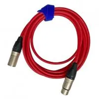 XLR3F-XLR3M (red) 0,5 метра балансный микрофонный кабель (красный) GS-PRO