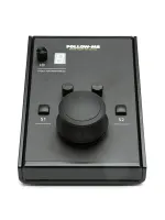 Follow-Me Mouse Console
                Консоль Follow-Me Mouse Control
Консоль с 3D манипулятором, дисплей с энкодером отображающий ID цели, 2 назначаемых клавиши и 2 назначаемых энкодера. Выход Neutrik 4-XLR для опционального подключения Follow-Me Fader