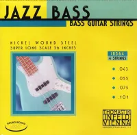 JR364 Jazz Round Wound Комплект струн для бас-гитары, никель, круглая оплетка, 43-101, Thomastik