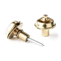 Dunlop sls1402br straplok flush mount  комплект креплений для гитарного ремня, потайной, латунь