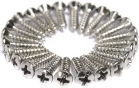 FENDER PICKGUARD SCREWS набор саморезов (24 шт.) для крепления пикгарда и задней крышки, покрытие хром