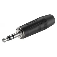 ROXTONE RMJ3PP-65-BN Разъем 3,5 мм, стерео, цинковый корпус, используется для кабеля до 6,5 мм. Цвет: черный Поставляется 1шт. в индивидуальной упаковке, 20шт в мини упаковке и 400 в большой.