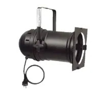 DTS PAR-64 CLASSIC  PRO black Длинный корпус. Цвет: черный. В комплекте: рамка для светофильтра, кабель, цоколь GX 16d ламподержатель с термостойкой пластиковой защитой