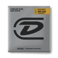 Dunlop dbsbs40120m super bright steel  струны для 5 стр. бас-гитары, medium, 40-120