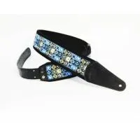FIDEL FL22013E орнамент квадраты гол./ чёрный - Ремень для гитары