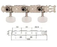 Gotoh 35G-350  колки для классической гитары, никель