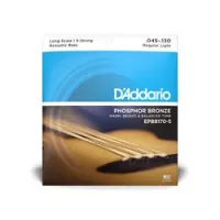 D`addario epbb170-5  струны для 5-струнной акустической бас-гитары phosphor bronze 45-130